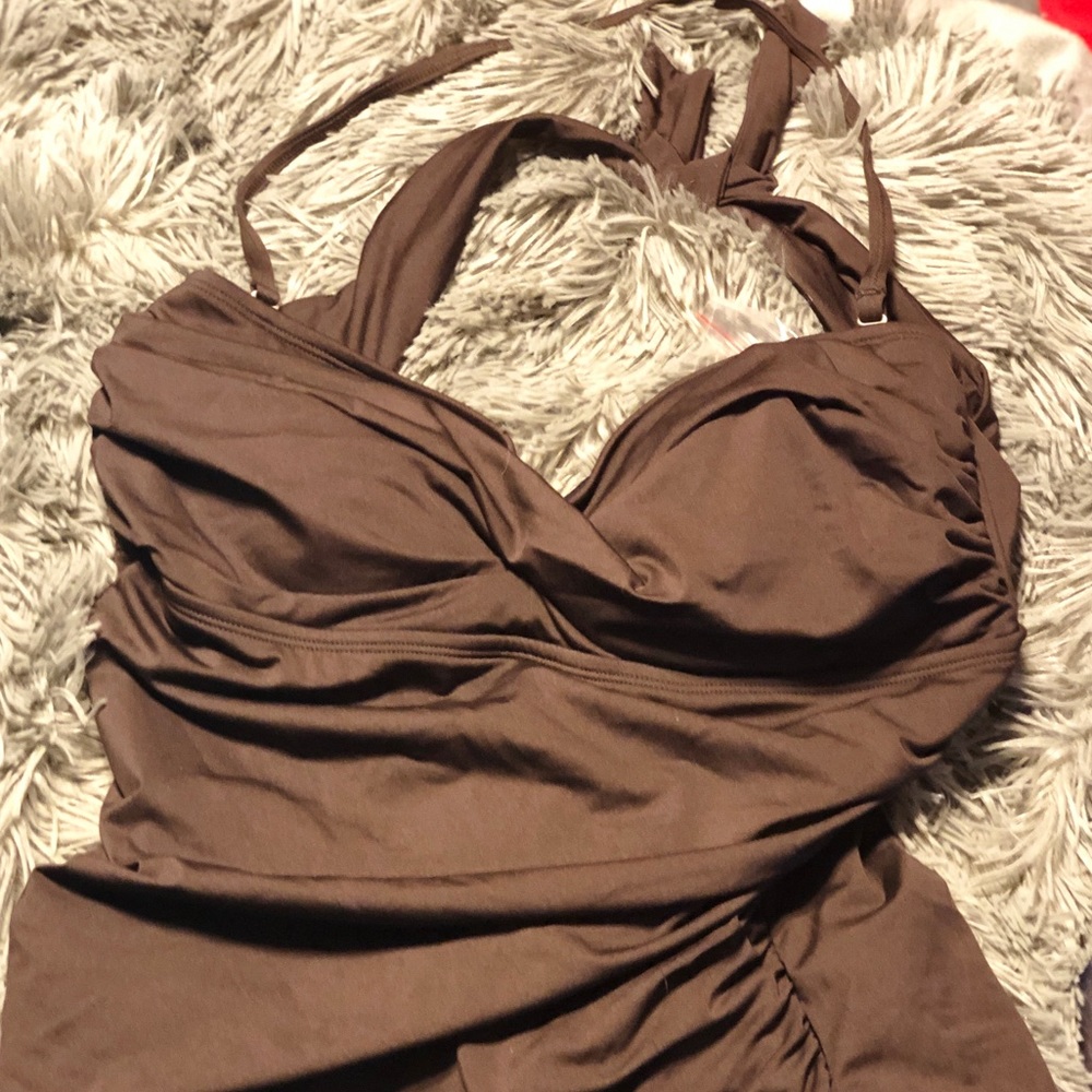 Brown Jantzen bathing suit